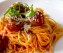Spaghetti aux boulettes de viande, chorizo et poivrons