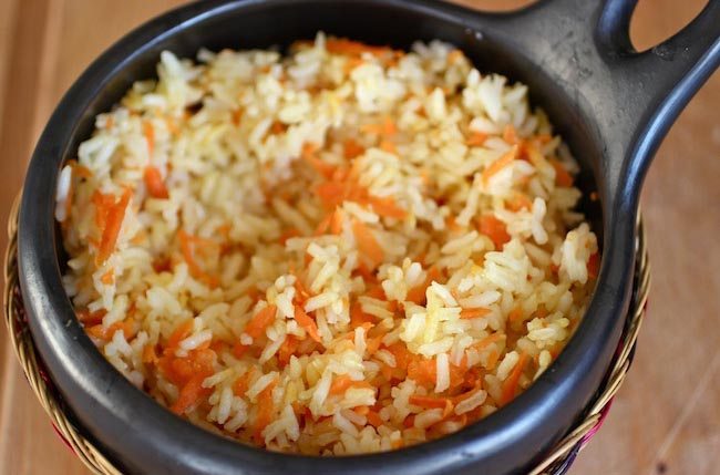 Riz et carottes aux épices