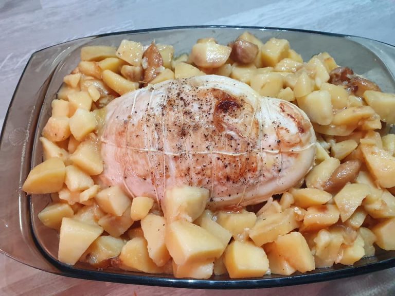 Rôti de dinde et ses pommes de terre | Recettes Cookeo