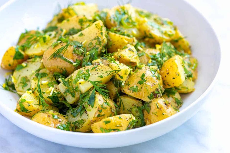 Salade de pommes de terre aux herbes | Recettes Cookeo