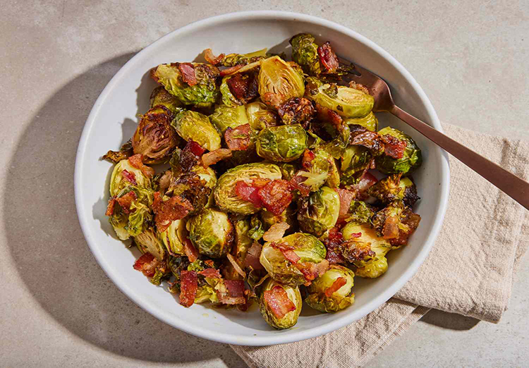 Choux de Bruxelles aux lardons | Recettes Cookeo